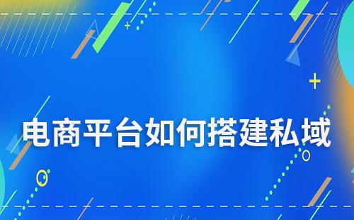 电商平台怎么搭建私域流量